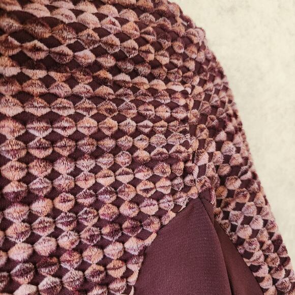 Nike Pro Top Women Large Maroon Hyperwarm Turtleneck Long Sleeve Shirt Workout - Picture 5 of 11